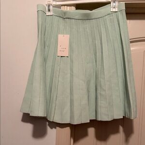 a new day Mint Pleated Circle Skirt